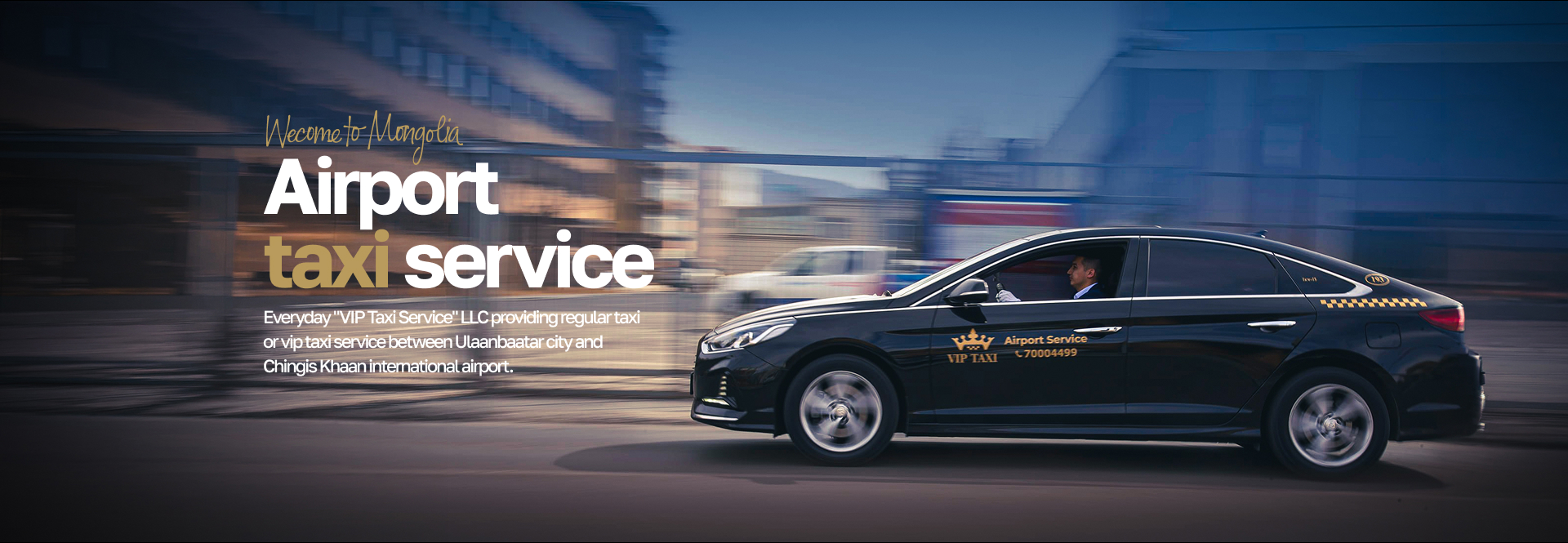 Airport taxi service banner